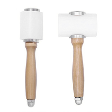 Leather Carving Hammer DIY Mallet Nylon Wooden Handle Sewing Cowhide Tool Kit