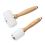Leather Carving Hammer DIY Mallet Nylon Wooden Handle Sewing Cowhide Tool Kit 4