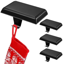 Multi-Purpose Hooks Fireplace Gifts Stocking Hangers Metal Table Edge Storage Racks Garland Mantel Clips for Home