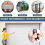 Garage Door Receiver 2CH 433MHz Remote Controller for Gate Fixed Learning Rolling Code Universal 10