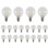 20 Pcs G40 LED Replacement Light Bulbs E12 Screw Base Shatterproof LED Globe Bulbs for Solar String 1