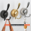 4pcs Stainless Steel Sucker Double Hook Punch-Free Powerful Reusable Rust-Proof Clothes Silver 5