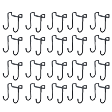 Stainless Steel Hook Punch-Free Double S-Shaped Hook,Kitchen and Bathroom Cabinet Door Clothes & Towel Storage Hanger B