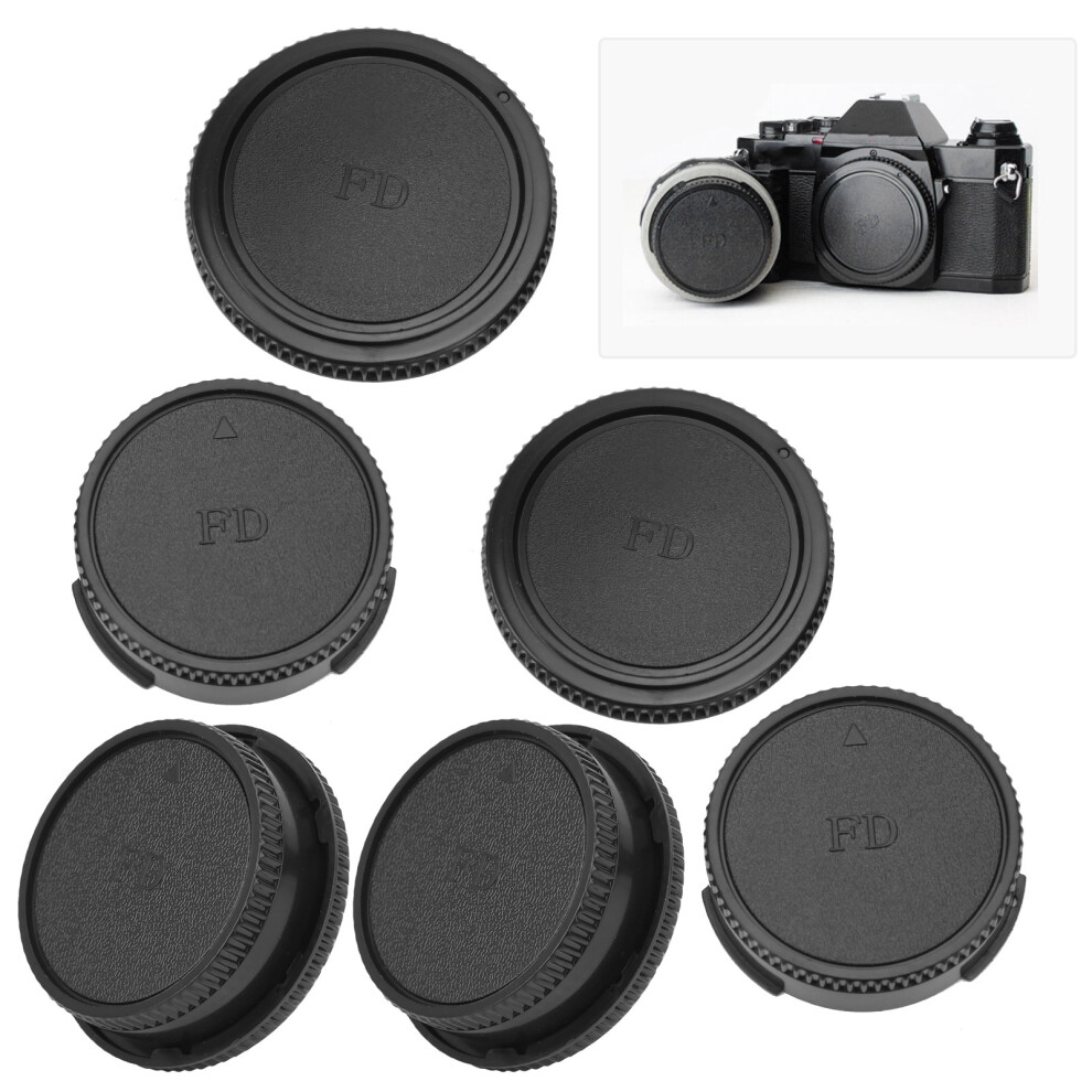 Protective Lens Cover & Camera Cap Set For Canon Fd Mount - Anti-Dust 7901333563633