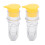 Spremiagrumi a risparmio di fatica 2 pezzi portatile spremiagrumi per limoni e lime manuale PP ABS 3