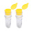 Spremiagrumi a risparmio di fatica 2 pezzi portatile spremiagrumi per limoni e lime manuale PP ABS 1
