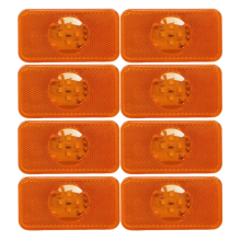 8 Pcs 24V Led Side Marker Truck Signal Lights for Fm Fl Amber Part Number 20789440 Accessories