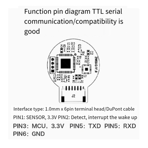 Fingerprint Recognition Module ZW0642 Capacitive Touch Sensing Door Lock Acquisition Module,A 2
