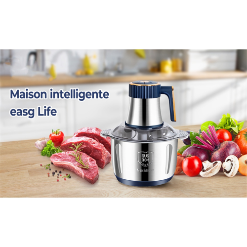 Electric Meat Grinder 5L Food Crusher Multifunction Vegetable Fruit Processor Chopper Kitchen Machine EU Plug 2