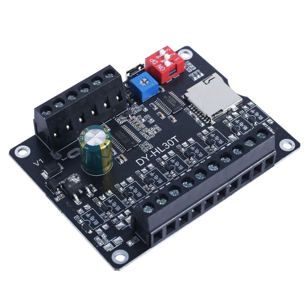 30W Mp3 Voice Playback Module Dy-L30t 9 Trigger Music Player Power Amplifier Board Tf Card 32G Max Wav Dc 12V 24V A 4853150925343