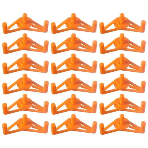 50PCS Plant Branches Bender Training Clips Garden Trainer 360Adjustable Holder for Stress Tools Yellow