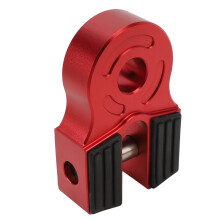 Support de manille pour treuil en aluminium 6061 - 30 000 lb, rouge