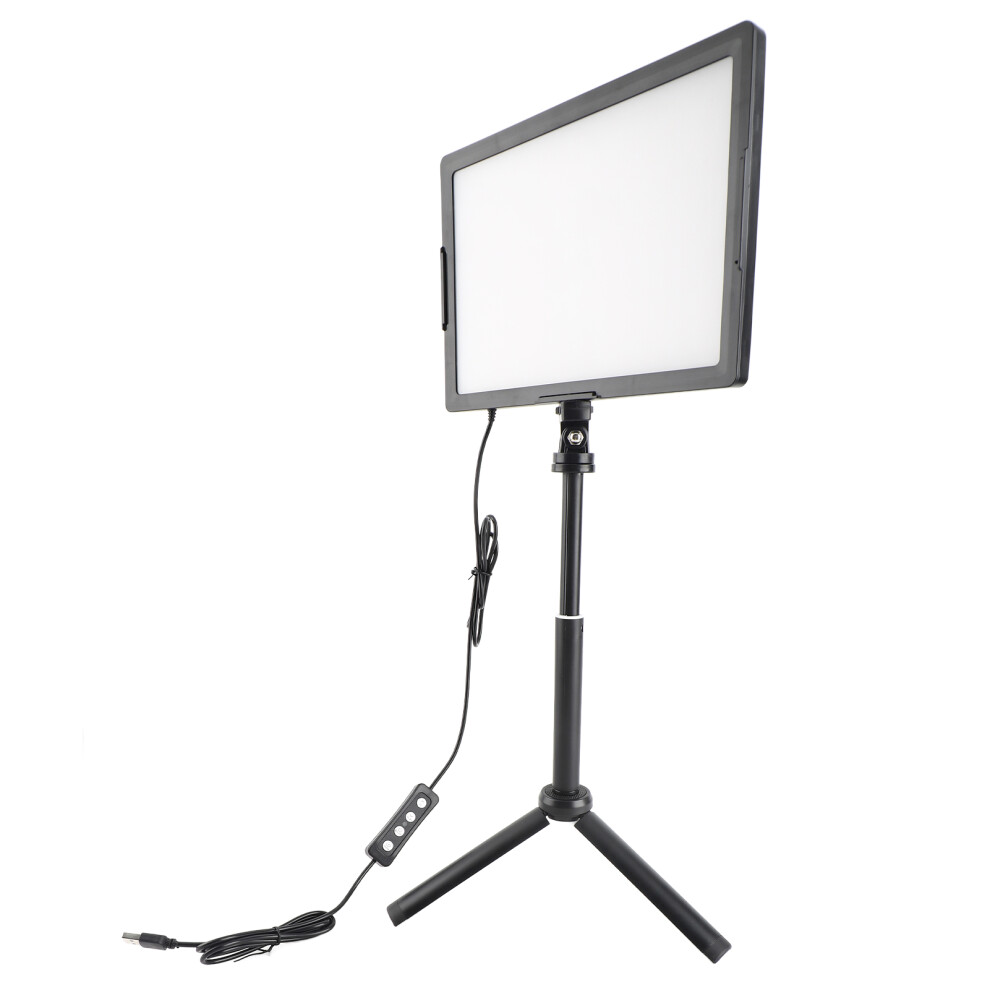 15W Dimmable Led Video Panel With Tripod, 3000K-6500K, Light/Black 8381333564677