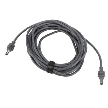 Cable de alimentación DC a DC de 18 AWG, gris, 5,5 m / 18 ft IP68