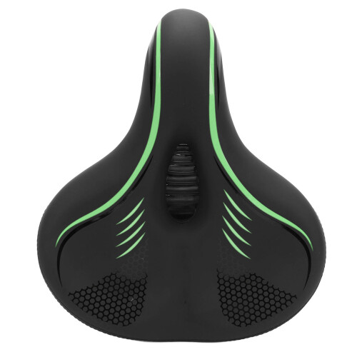 Grünes PU-Leder Memory-Schaum-Fahrradsattel 2