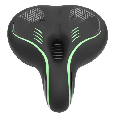 Grünes PU-Leder Memory-Schaum-Fahrradsattel