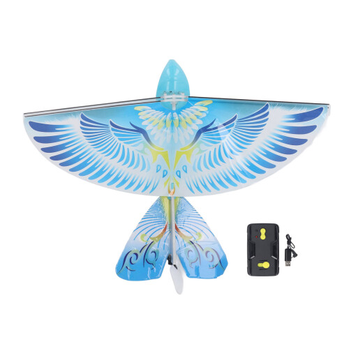 Oiseau télécommandé USB bleu 2,4 GHz 100 mAh ailes battantes 2
