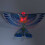 Oiseau télécommandé USB bleu 2,4 GHz 100 mAh ailes battantes 7