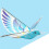 Oiseau télécommandé USB bleu 2,4 GHz 100 mAh ailes battantes 13
