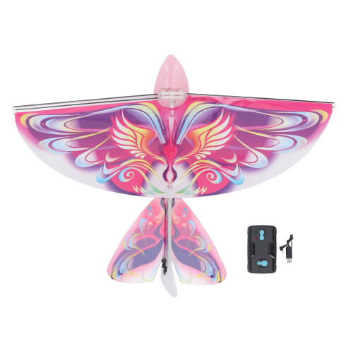 Flying RC Bird Toy 2.4GHz USB Charged Pink EPP Bionic Flapping Wings 2