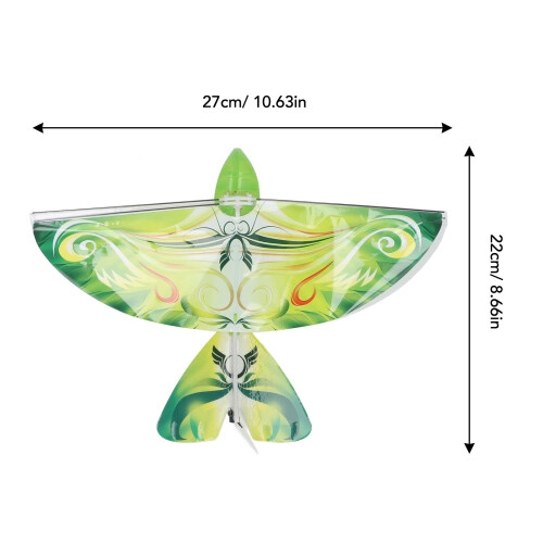 Oiseau télécommandé vert, 2,4 GHz, 100 mAh, compact 1