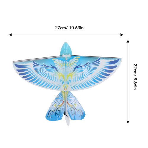 Oiseau télécommandé USB bleu 2,4 GHz 100 mAh ailes battantes 1