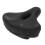 Sella da bicicletta in pelle PU nera con memory foam - Shock 15