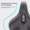 Sella da bicicletta in pelle PU nera con memory foam - Shock 6