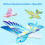 Oiseau télécommandé USB bleu 2,4 GHz 100 mAh ailes battantes 5