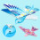 Oiseau télécommandé USB bleu 2,4 GHz 100 mAh ailes battantes 11