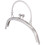 Semicircle Purse Handle Frame Metal Clasp Lock 16.5cm for DIY Bag Making Silver 11
