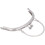 Semicircle Purse Handle Frame Metal Clasp Lock 16.5cm for DIY Bag Making Silver 13