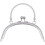 Semicircle Purse Handle Frame Metal Clasp Lock 16.5cm for DIY Bag Making Silver 2