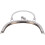 Semicircle Purse Handle Frame Metal Clasp Lock 16.5cm for DIY Bag Making Silver 9