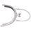 Semicircle Purse Handle Frame Metal Clasp Lock 16.5cm for DIY Bag Making Silver 10