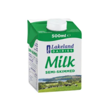 DAIRYCRE LAKELAND SEMI SKIMMED MILK 12X500ML