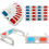 4Pcs Anaglyph 3D White Cardboard Glasses for Immersive Red/Cyan Viewing 9