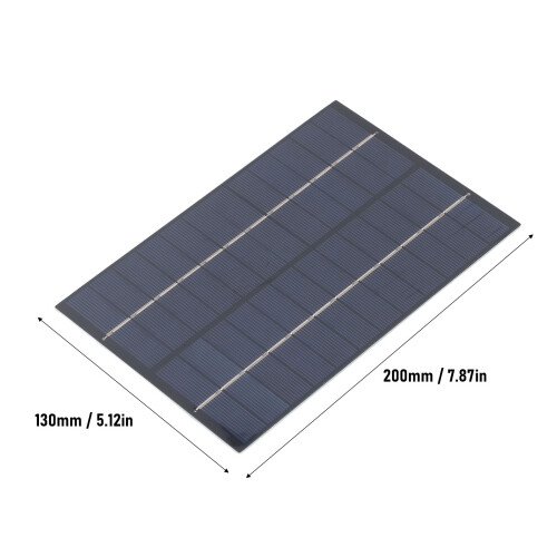 Panel solar mini 9V 4.2W 200x130mm azul PET 1