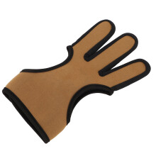 Guanti da tiro con arco in neoprene a tre dita taglia M protettore
