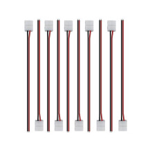 50pcs Led Tape Connector 2pin Accessories Connectors 10mm for 2835 3528 5050 5730 5630 Smd