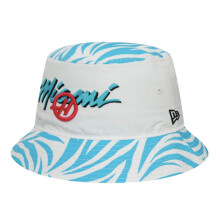 (One Size) 2024 Haas Miami Zebra Bucket Hat (White) - Large