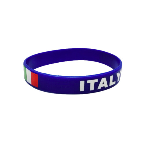 Adidas (One Size) 2024-2025 Italy Wristband (Blue)