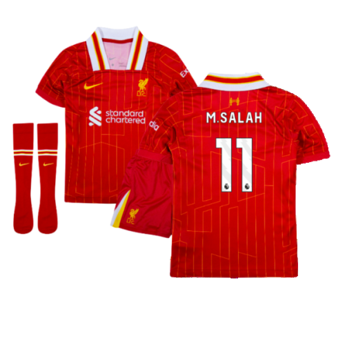 Nike (MB) 2024-2025 Liverpool Home Mini Kit (M.Salah 11)