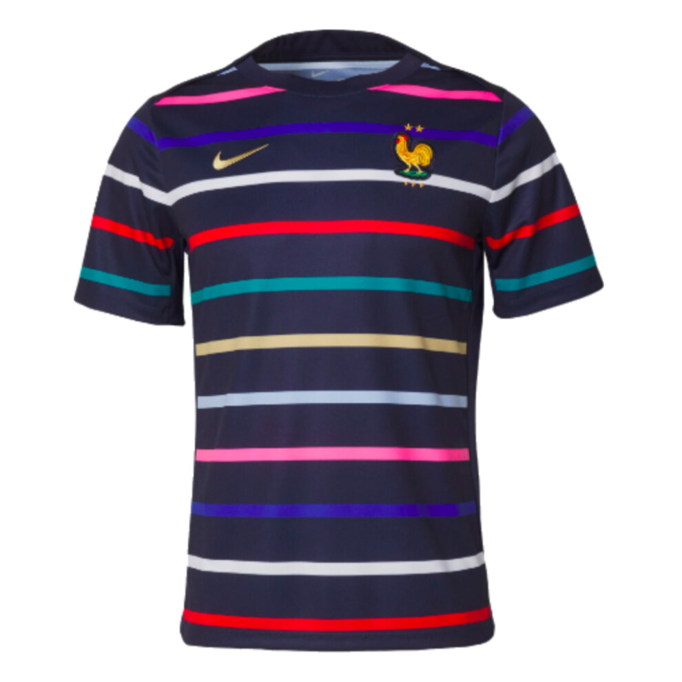 Nike (M) 2024-2025 France Academy Pro Home Pre-Match Top (Navy)