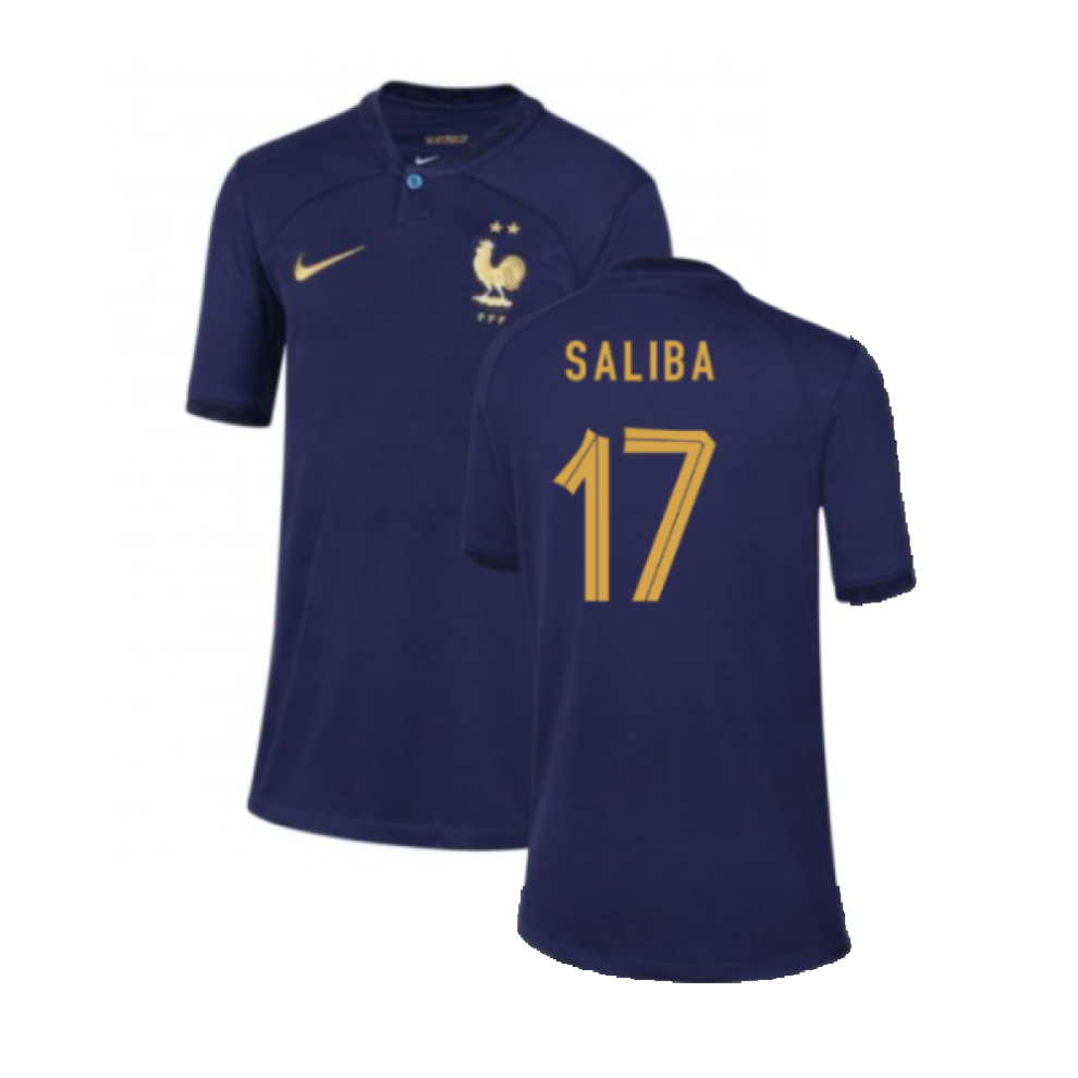 Nike (Sb) 2022-2023 France Home Shirt - Kids (Saliba 17)