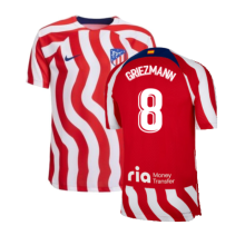 (M) 2022-2023 Atletico Madrid Home Player Issue Jersey (GRIEZMANN 8)