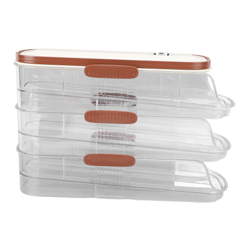 3-Lagen Automatische Eierbox mit Rollen 1.0L PET/PP 2