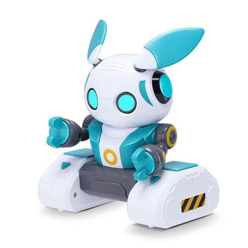 Robot RC 2.4GHz 3.7V 500mAh 15x11x9cm Blanc/Vert 2