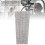 Mikrofon-Griffabdeckung 11x5cm Glas-Strassstein 4