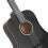 Modello di mini chitarra - legno di tiglio e resina, nero 7